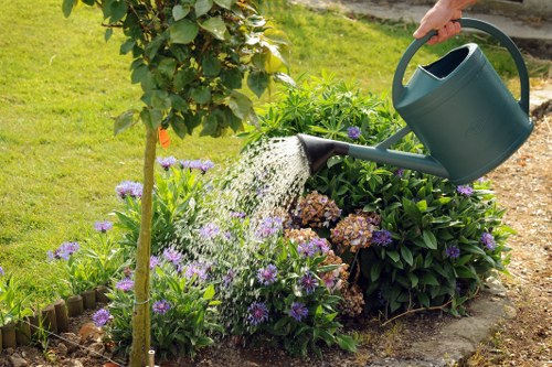 Supervisor reviewing a landscapers complaints case